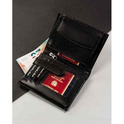 Leather wallet RFID PETERSON PTN 303-PR 2-1-1