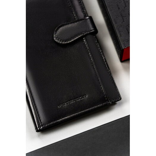 Leather wallet RFID PETERSON PTN RD-49-GCL