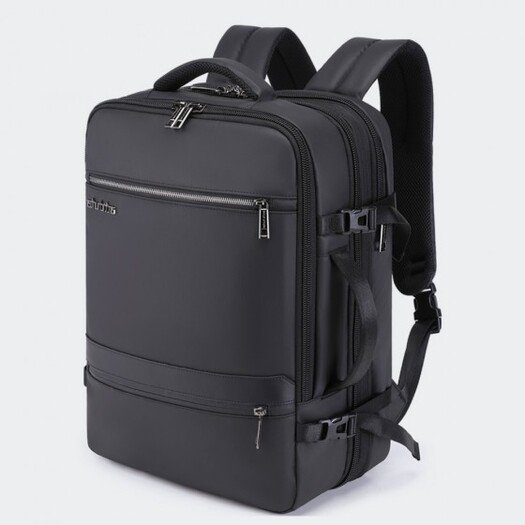 Arctic Hunter B00443 Smart Business Travel BackPack With Three Compartments And USB Charging Port - Black