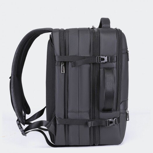 Arctic Hunter B00443 Smart Business Travel BackPack With Three Compartments And USB Charging Port - Black