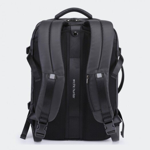 Arctic Hunter B00443 Smart Business Travel BackPack With Three Compartments And USB Charging Port - Black