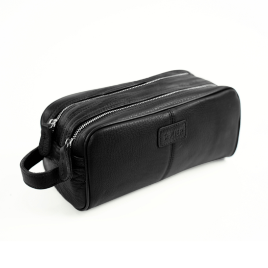 Elegant leather men's beauty bag SOLIER SZETLAND