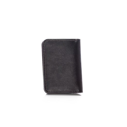 Slim leather men's wallet with coin holder SOLIER SW16 SLIM DARK BROWN