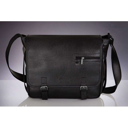 black shoulder laptop bag Solier S12