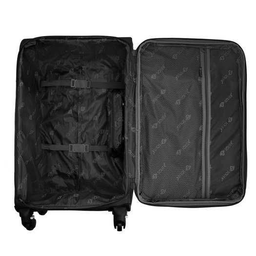 Medium soft luggage M Solier STL1316 black-red