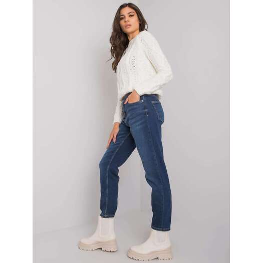 Spodnie jeans-D85046T62223D256-ciemny niebieski