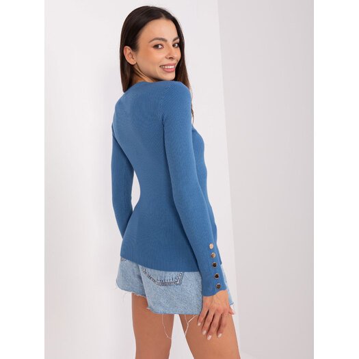 Sweter-PM-SW-PM685.39P-ciemny niebieski