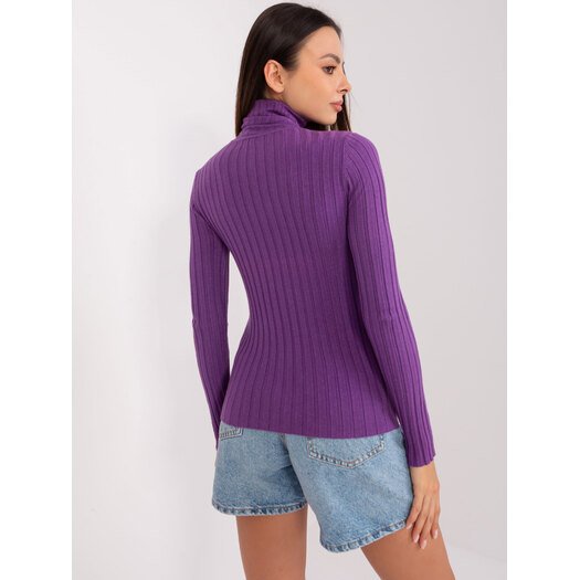 Sweter-PM-SW-1087.09-ciemny fioletowy