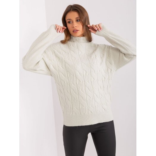 Sweter-AT-SW-23401.97P-mietowy