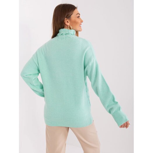 Sweter-AT-SW-23401.97P-mietowy