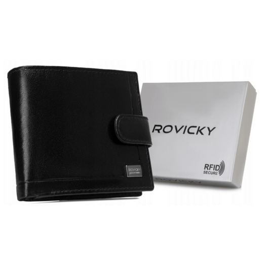 Leather wallet RFID ROVICKY CPR-022-BAR