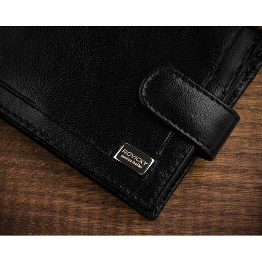 Leather wallet RFID ROVICKY CPR-022-BAR