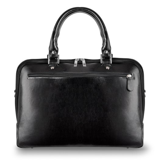 Genuine leather laptop bag Solier SL24 Shannon black