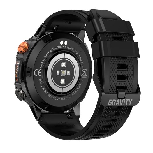 SMARTWATCH MĘSKI GRAVITY GT20-5 - AMOLED, DODATKOWY PASEK (sg024e)