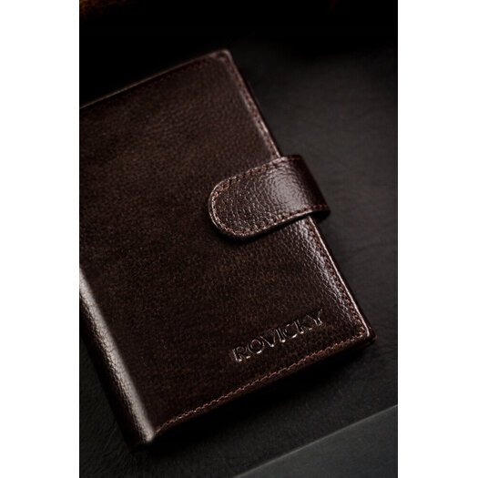 Leather wallet RFID ROVICKY N4L-RPVT-BL