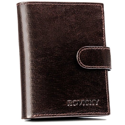 Leather wallet RFID ROVICKY N4L-RPVT-BL