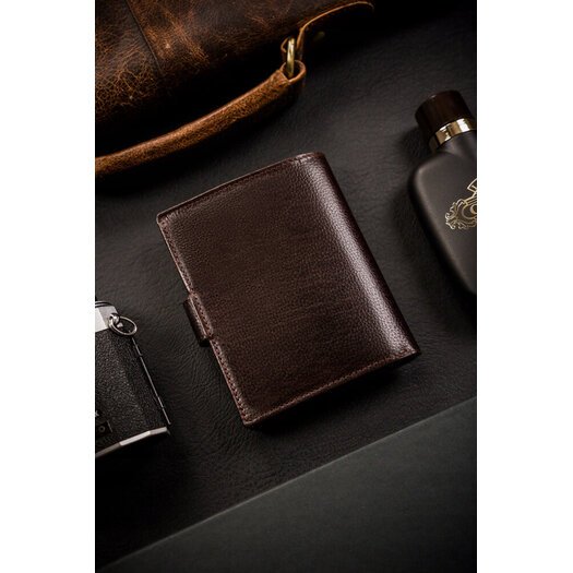 Leather wallet RFID ROVICKY N4L-RPVT-BL