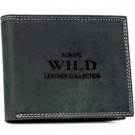 Leather wallet RFID ALWAYS WILD N992-CHM-BL