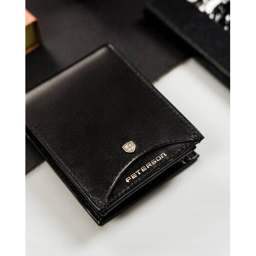 Leather wallet RFID PETERSON PTN 366.01