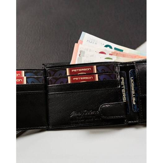 Leather wallet RFID PETERSON PTN 366.01