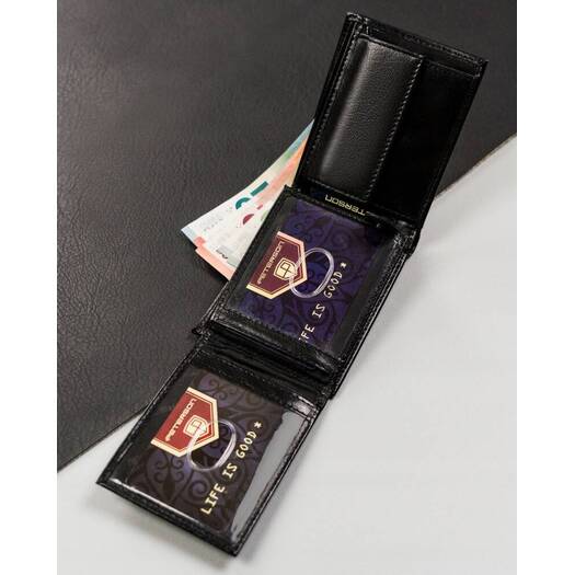 Leather wallet RFID PETERSON PTN 366.01