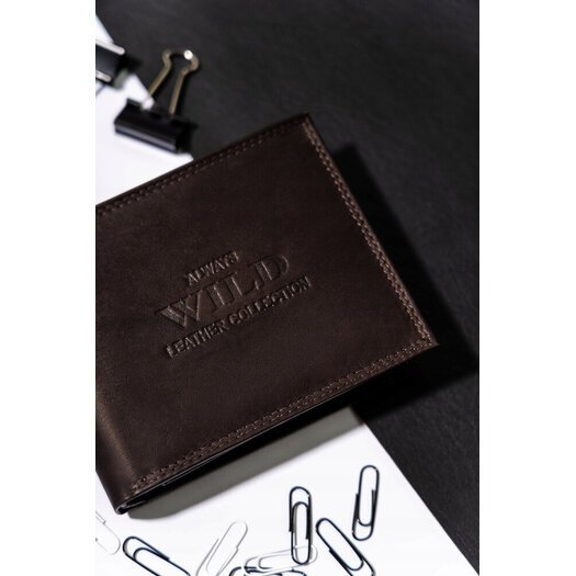 Leather wallet ALWAYS WILD AW-N992-MAL