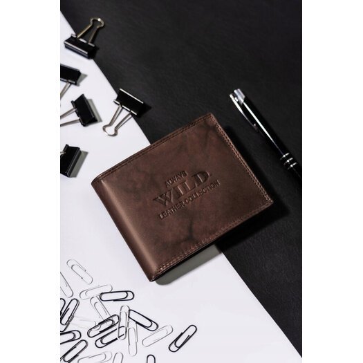 Leather wallet ALWAYS WILD AW-N6-MAL