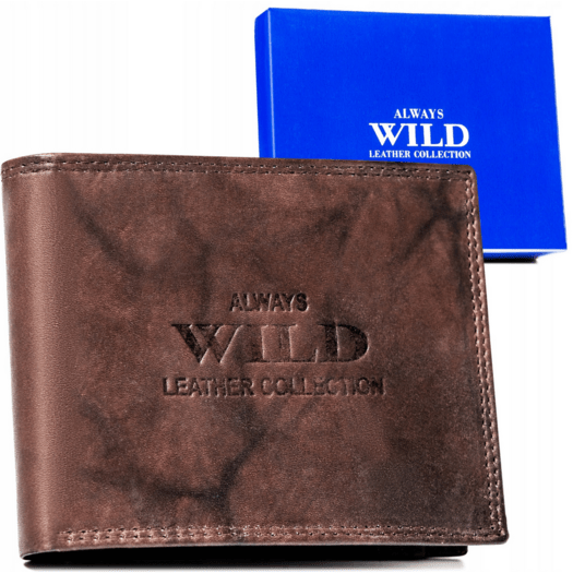 Leather wallet ALWAYS WILD AW-N6-MAL