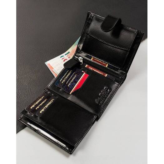 Leather wallet RFID PETERSON PTN 317Z-PR 2-1-1