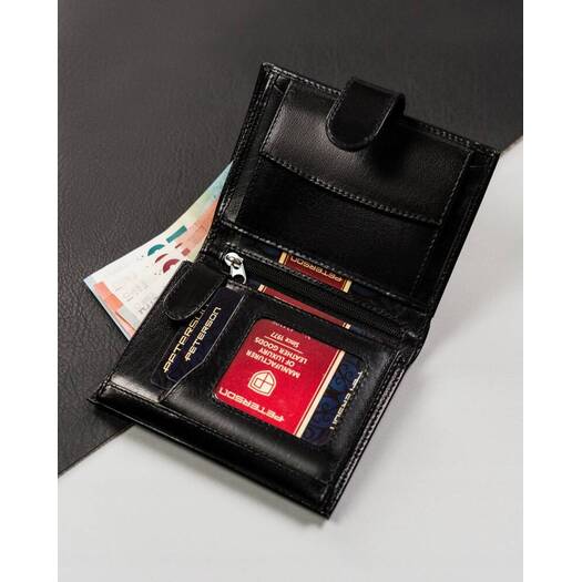 Leather wallet RFID PETERSON PTN 317Z-PR 2-1-1