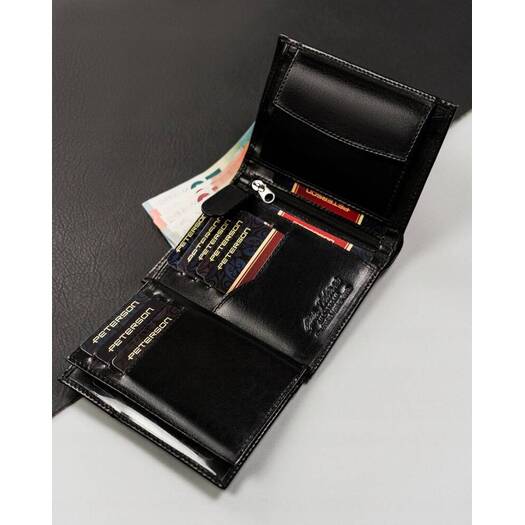 Leather wallet RFID PETERSON PTN 317-PR 2-1-1