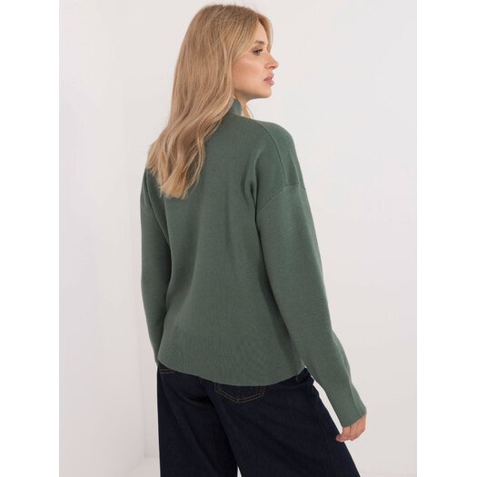 Sweter-D93111AD90910A2-ciemny zielony