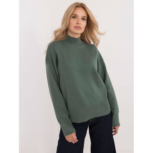 Sweter-D93111AD90910A2-ciemny zielony