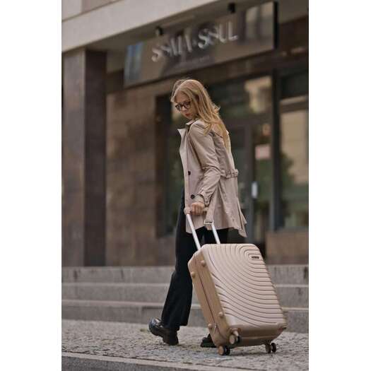 MEDIUM SUITCASE 22  STL945 ABS DARK GREY