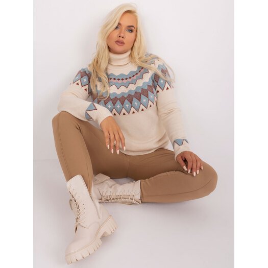 Sweter-PM-SW-PM839.26X-jasny beżowy