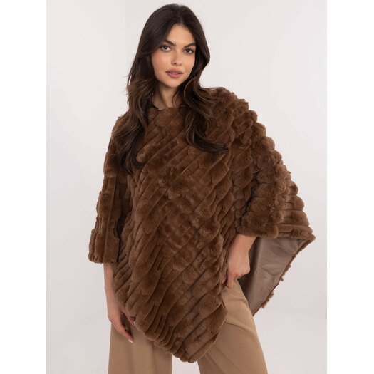 Poncho-AT-PN-2347.16-brązowy