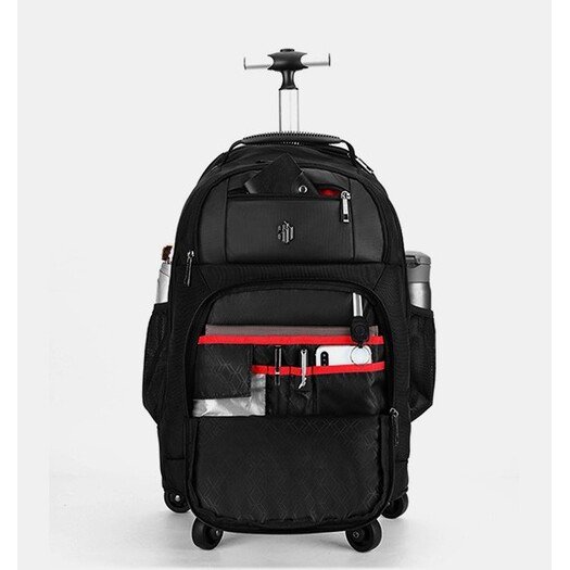 Arctic Hunter B00443 Smart Business Travel BackPack With Three Compartments And USB Charging Port - Black