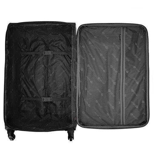 Large soft luggage L Solier STL1316 black-red