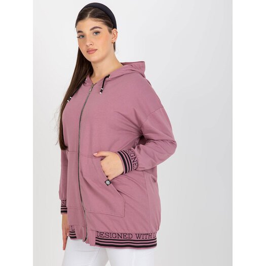 Bluza-RV-BL-8190.09P-ciemny różowy