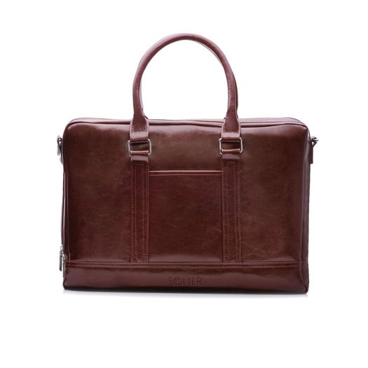 Men's leather shoulder laptop bag SL02 ABERDEEN