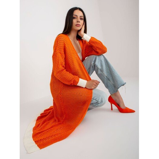 Cardigan-BA-SW-8039.39P-oranžinė