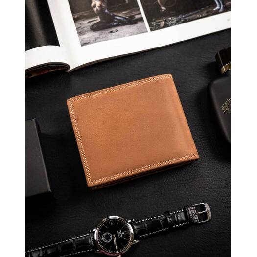 Leather wallet RFID ALWAYS WILD N992-CHM