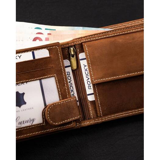 Leather wallet RFID ALWAYS WILD N992-CHM