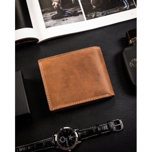 Leather wallet RFID ALWAYS WILD N992-CHM