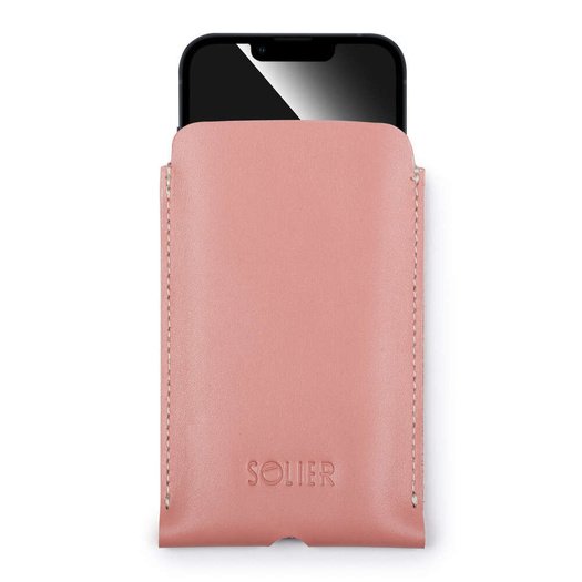 Leather case for IPhone 11 Solier SA58 pink