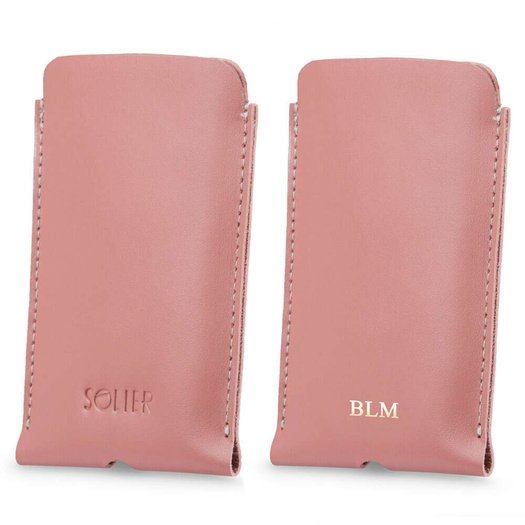 Leather case for IPhone 11 Solier SA58 pink