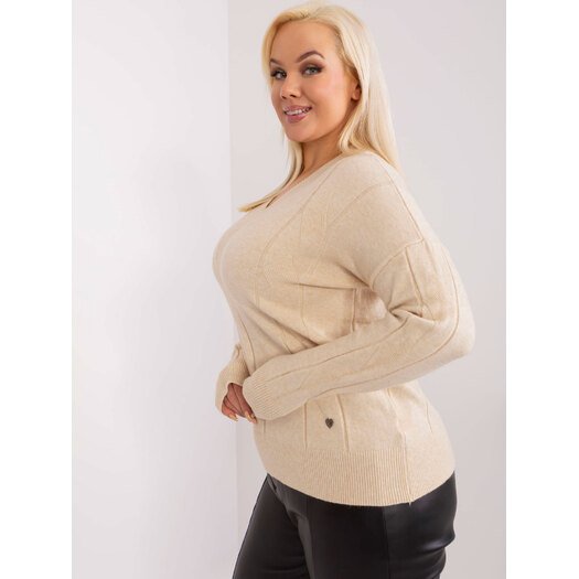 Sweter-PM-SW-PM688.64-jasny beżowy