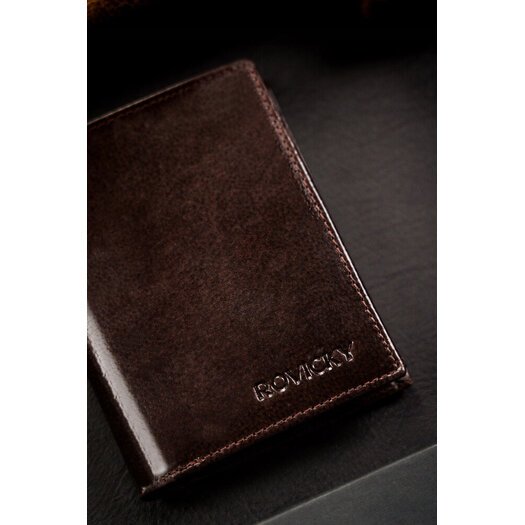 Leather wallet RFID ROVICKY N4-RPVT-BL