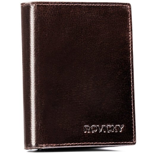 Leather wallet RFID ROVICKY N4-RPVT-BL