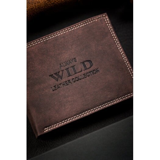 Leather wallet RFID ALWAYS WILD N992-CHM-BL